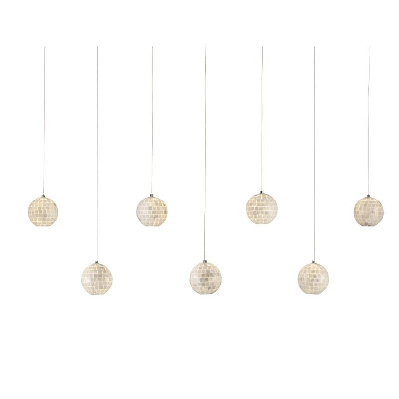 Currey Finhorn Rectangular 7 Light Multi Drop Pendant 9000 1061