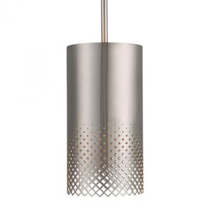Uttermost Manheim 1 Light Nickel Cylinder Pendant 21568