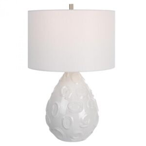 Uttermost Loop White Glaze Table Lamp 30159 1