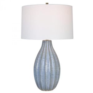 Uttermost Veston Blue Glaze Table Lamp 30161 1