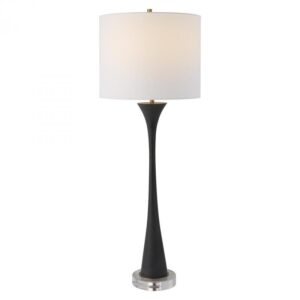 Uttermost Fountain Black Stone Buffet Lamp 30171