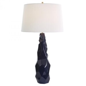 Uttermost Kavos Geometric Blue Table Lamp 30173
