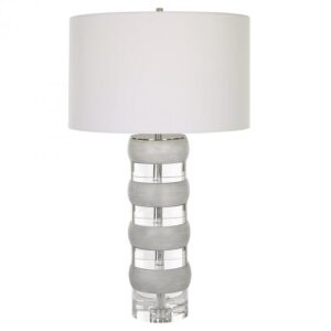 Uttermost Band Together Crystal & Wood Table Lamp 30192