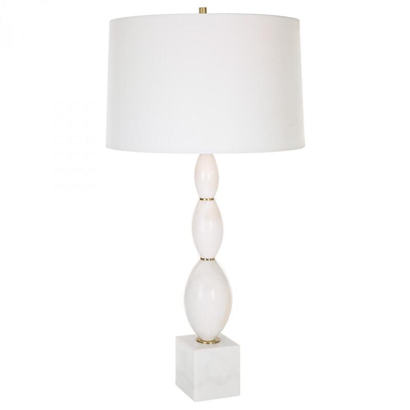 Uttermost Regalia White Marble Table Lamp 30197