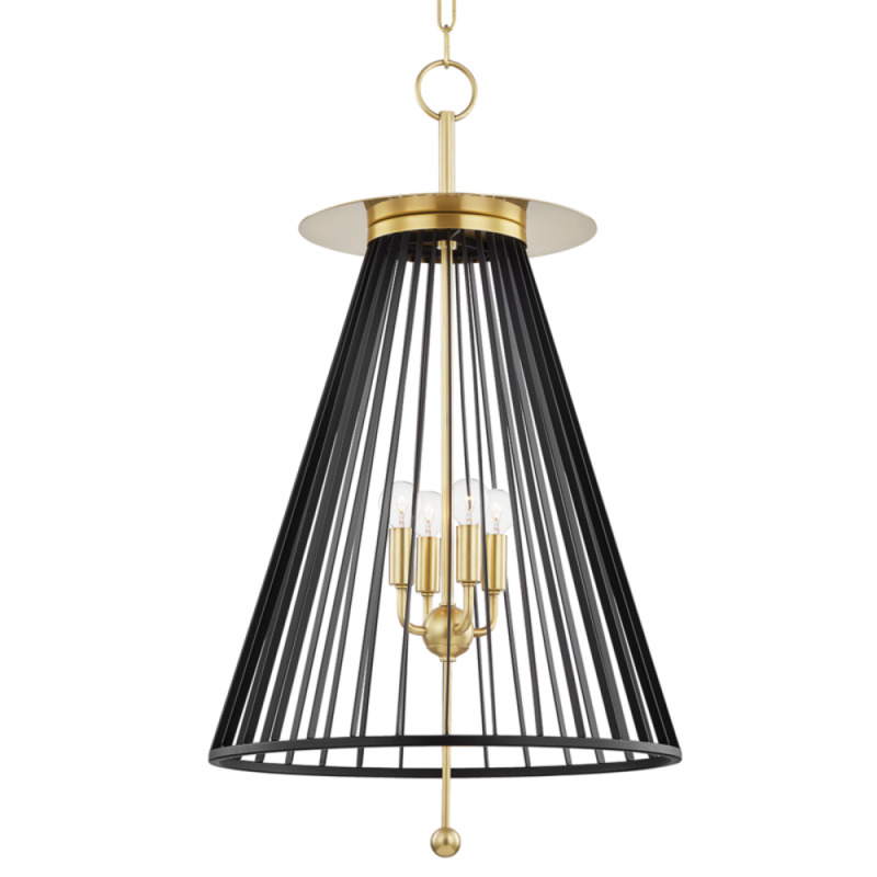 4 LIGHT PENDANT 1018 AGB BK