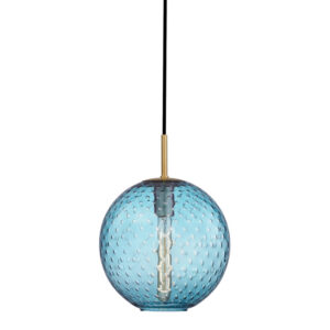 1 LIGHT PENDANT BLUE GLASS 2010 AGB BL