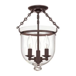 3 LIGHT SEMI FLUSH 251 OB C1