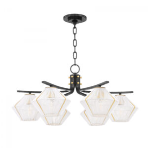 6 LIGHT CHANDELIER 3331 AOB