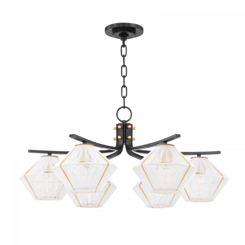 6 LIGHT CHANDELIER 3331 AOB
