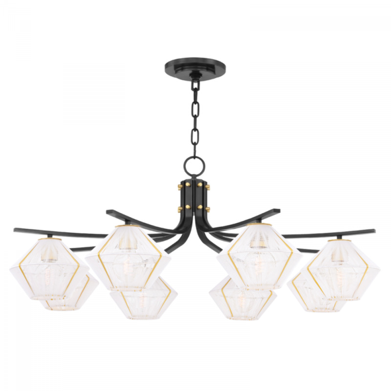 8 LIGHT CHANDELIER 3343 AOB