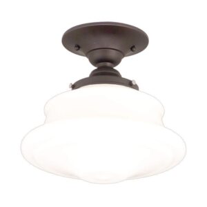 1 LIGHT SEMI FLUSH 3416F OB