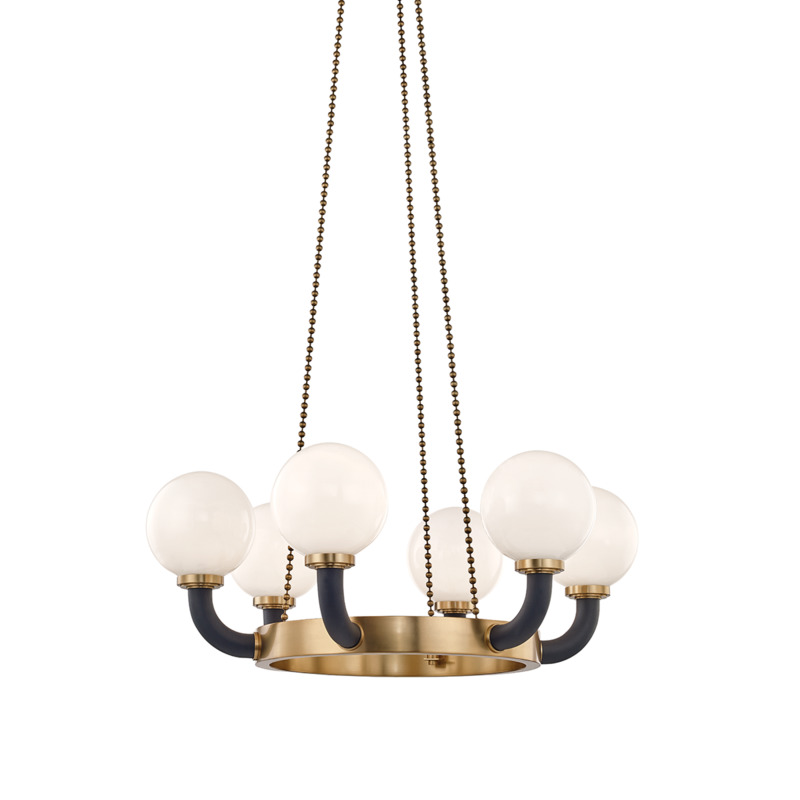 6 LIGHT PENDANT 3636 AGB BK