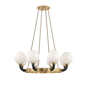 8 LIGHT PENDANT 3646 AGB BK