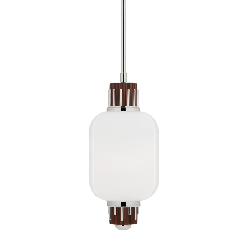 1 LIGHT PENDANT W/ LIGHT WALNUT ACCENT 3811 PN