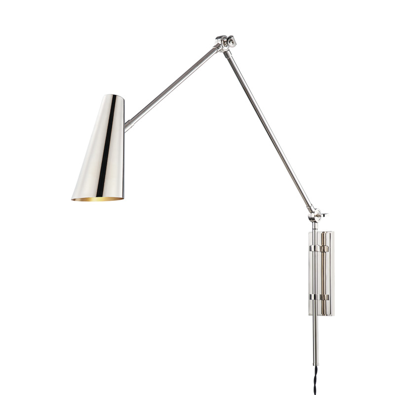 1 LIGHT WALL SCONCE W/ PLUG 4121 PN