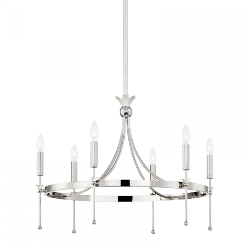6 LIGHT CHANDELIER 4327 PN