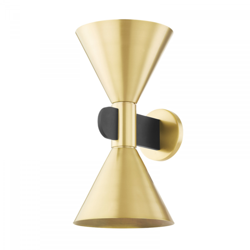 2 LIGHT WALL SCONCE 4916 AGB SBK