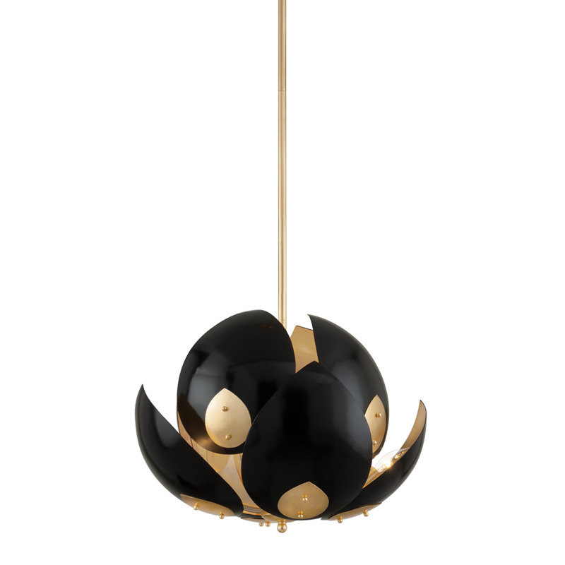 8 LIGHT CHANDELIER 5708 GL BK