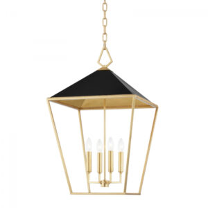 4 LIGHT MEDIUM PENDANT 5718 GL BK