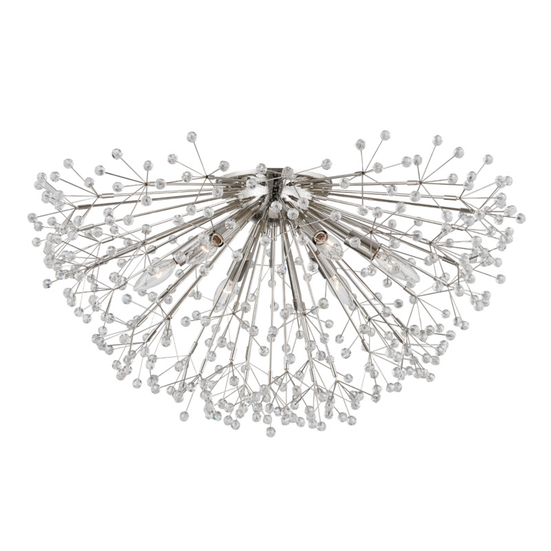 6 LIGHT SEMI FLUSH 6028 PN