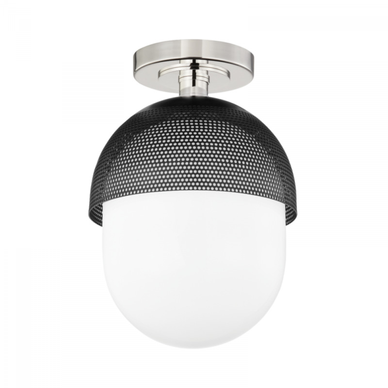 1 LIGHT SEMI FLUSH 6110 PN BK