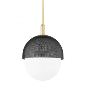 1 LIGHT MEDIUM PENDANT 6114 AGB BK