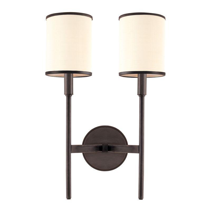 2 LIGHT WALL SCONCE 622 OB