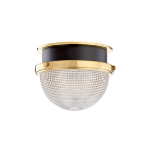 1 LIGHT SMALL FLUSH MOUNT 6909 AGB BK