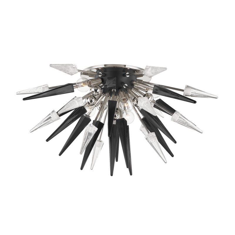 6 LIGHT SEMI FLUSH 9027 PN