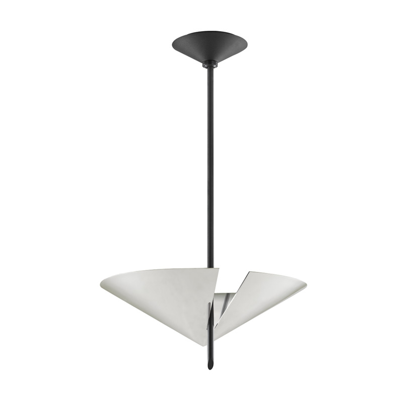 2 LIGHT PENDANT 9711 PN BK