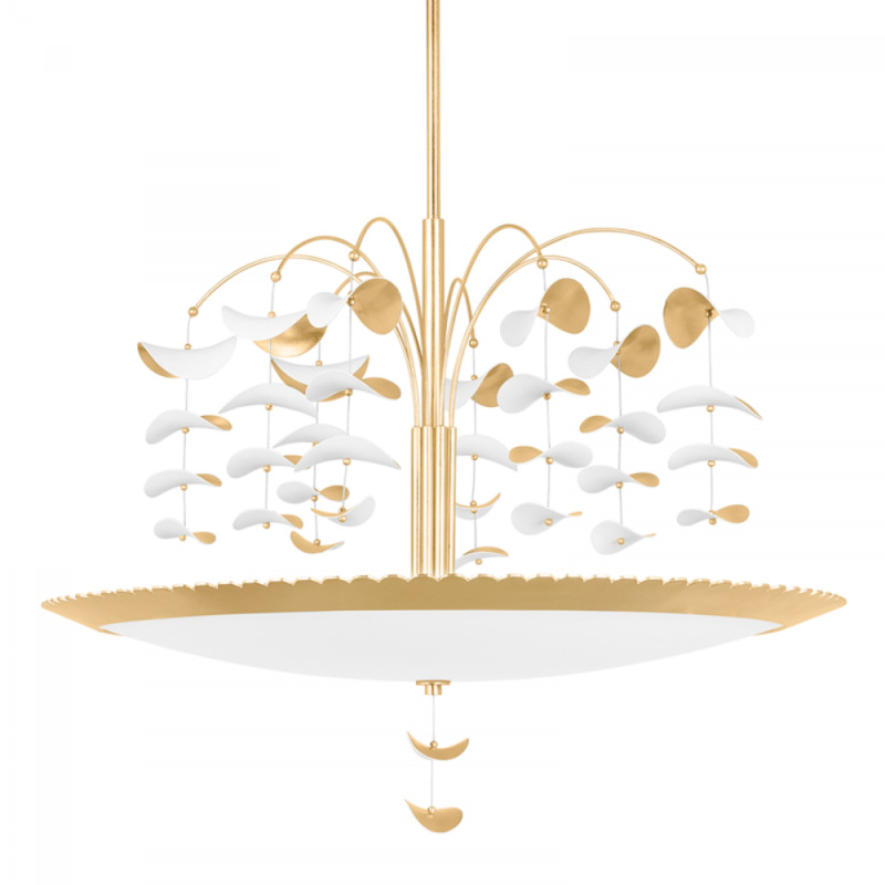 8 LIGHT LARGE CHANDELIER KBS1747808 GL SWH