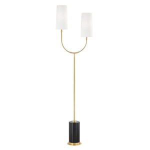 2 LIGHT MARBLE FLOOR LAMP L1407 AGB