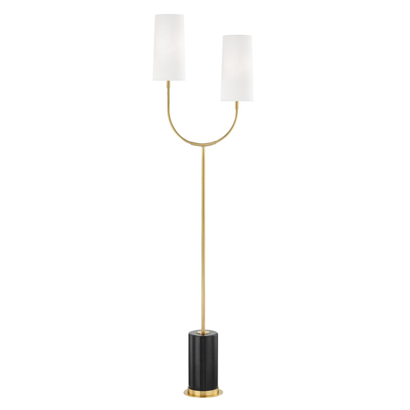 2 LIGHT MARBLE FLOOR LAMP L1407 AGB