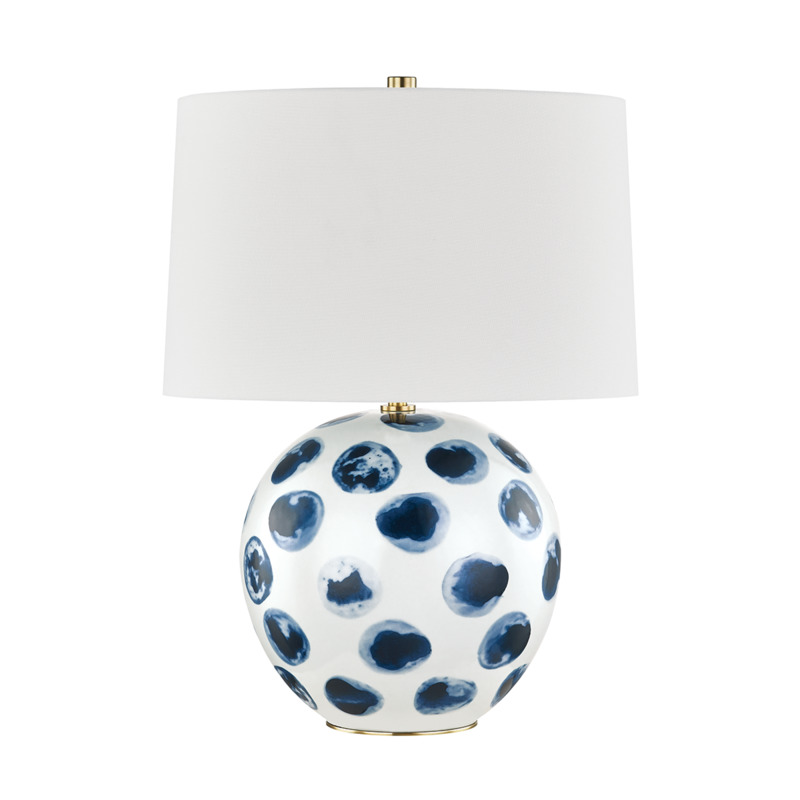 1 LIGHT TABLE LAMP L1448 WH BD