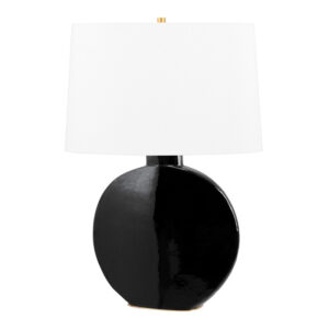 1 LIGHT TABLE LAMP L1840 AGB BK