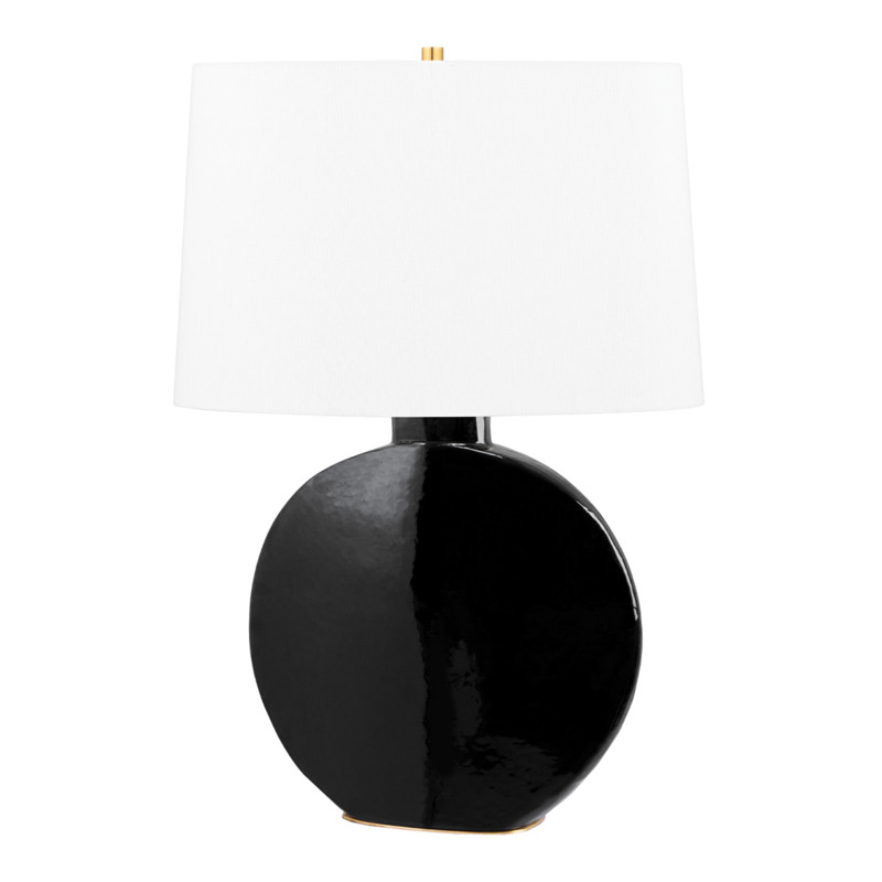 1 LIGHT TABLE LAMP L1840 AGB BK