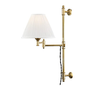 1 LIGHT ADJUSTABLE WALL SCONCE MDS104 AGB