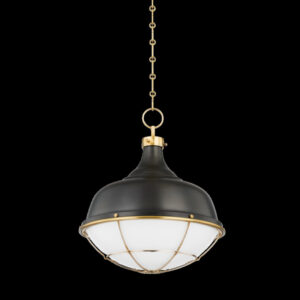 1 Light Pendant MDS1502 AGB DB