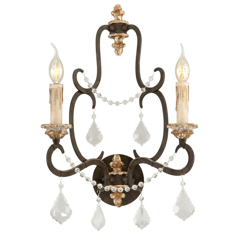 Troy Bordeaux Wall Sconce B3512 PZ DG