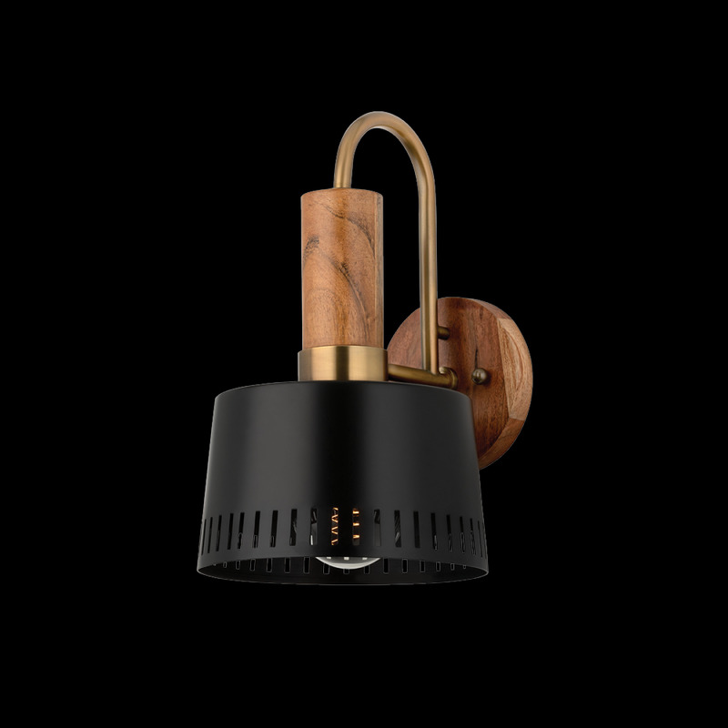 Troy MEMPHIS Wall Sconce B8614 PBR SBK