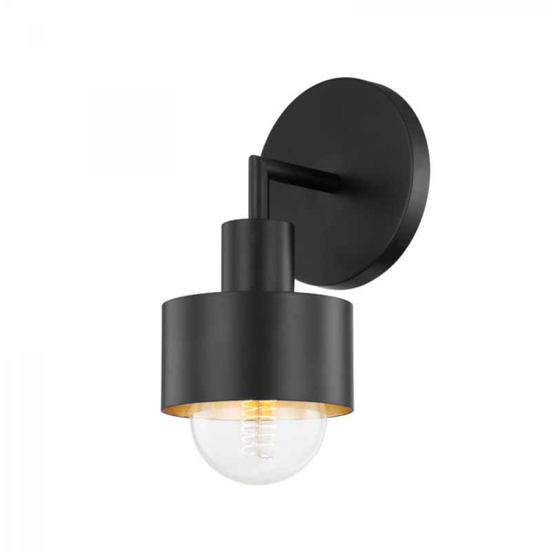 Troy North Wall Sconce B8711 SBK GL