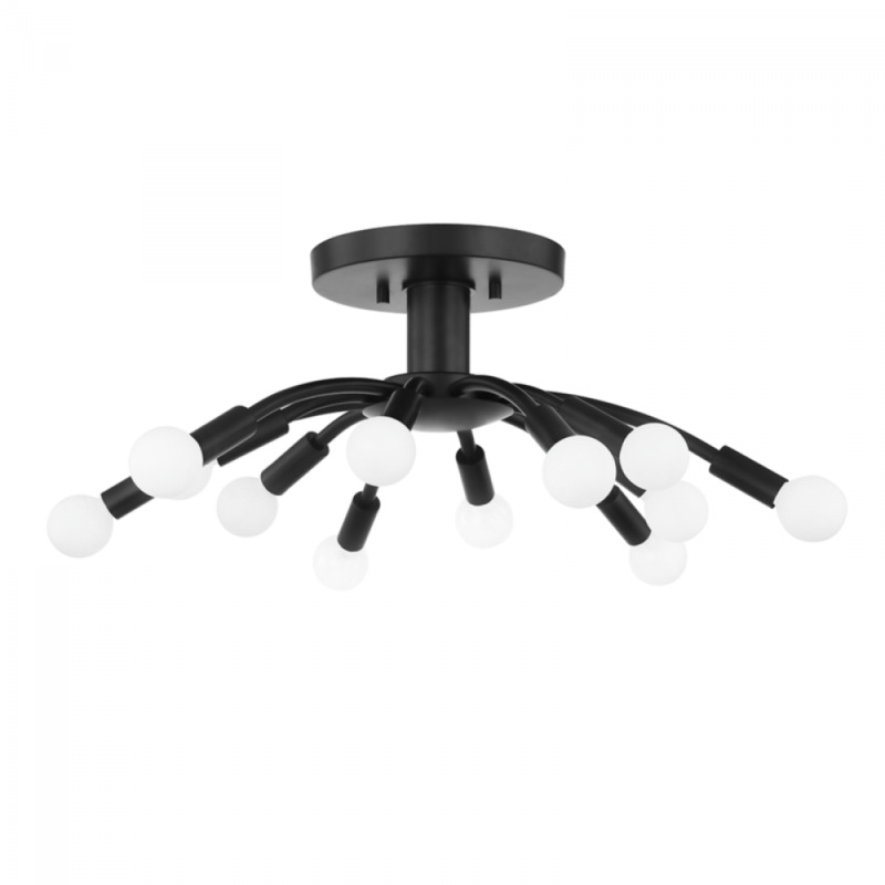 Troy Tristan Semi Flush C2812 SBK