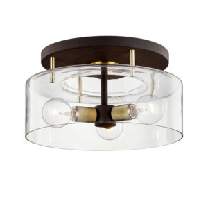 Troy Bergamot Station Semi Flush C7542