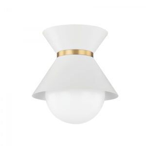 Troy 1 LIGHT FLUSH MOUNT C8610 SWH PBR