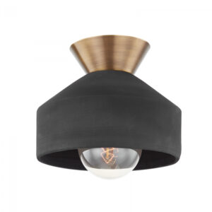 Troy COVINA Flush Mount C9811 PBR CBK