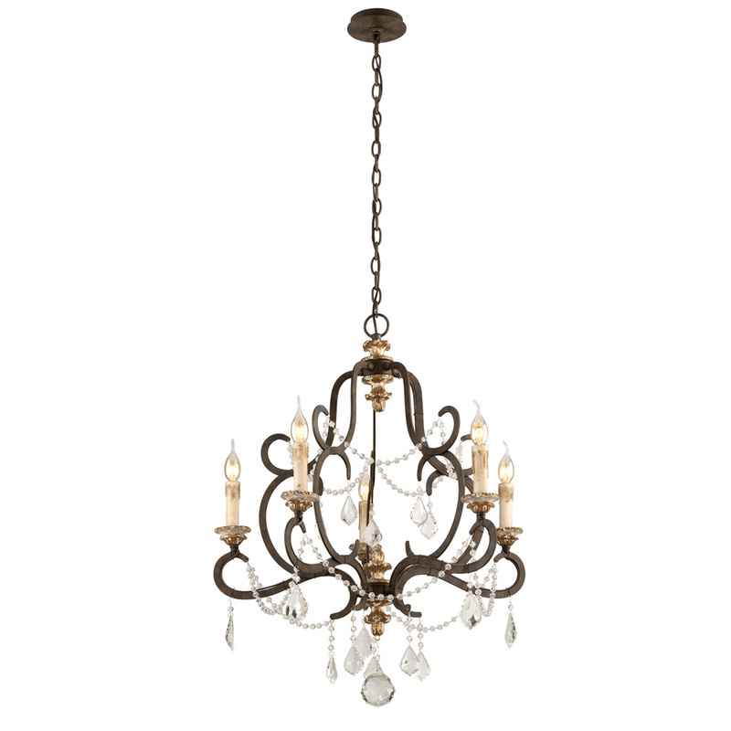 Troy Bordeaux Chandelier F3515