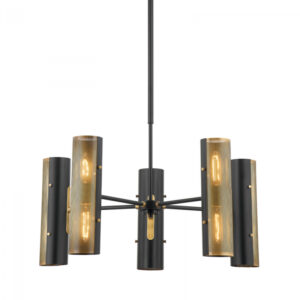 Troy MIKKA Chandelier F5630 PBR SBK