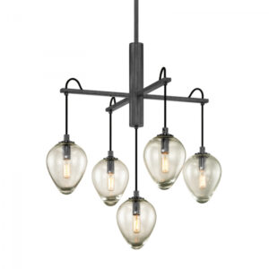 Troy Brixton Chandelier F6206 GRA BCR