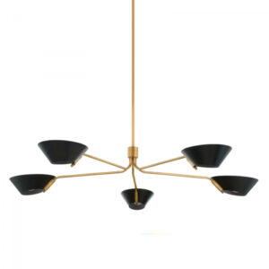Troy Sacramento Chandelier F8163 PBR SBK