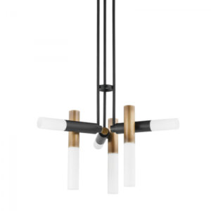 Troy Koa Chandelier F8634 PBR SBK